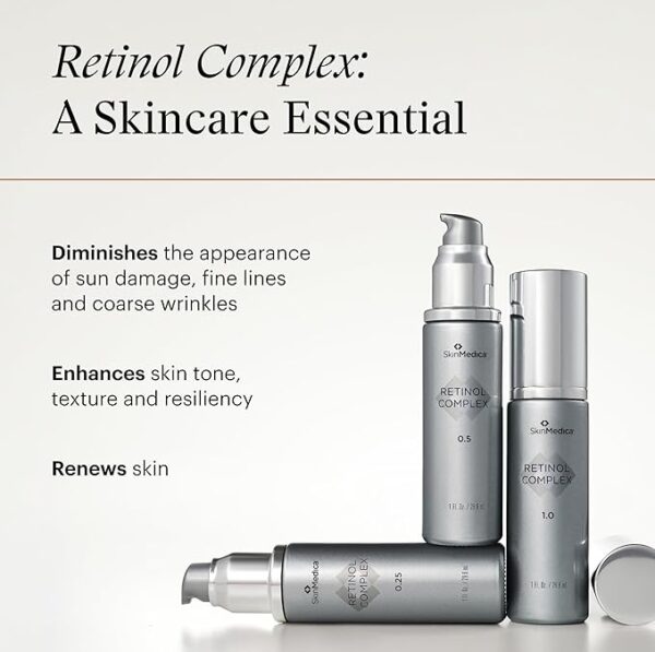 SkinMedica Retinol 1.0 Complex - Retinol Serum for Face, Age-Defying Advanced Retinol Cream That Renews Skin and Diminishes the Appearance of Fine Lines and Wrinkles, 1 Fl Oz - Image 6