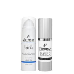 Beautiful woman with glowing, radiant skin, reflecting a confident new look achieved with skincare serums.
