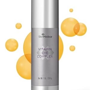 SkinMedica Vitamin C+E Complex serum bottle with antioxidant-rich formula for brightening, smoothing, and anti-aging skincare