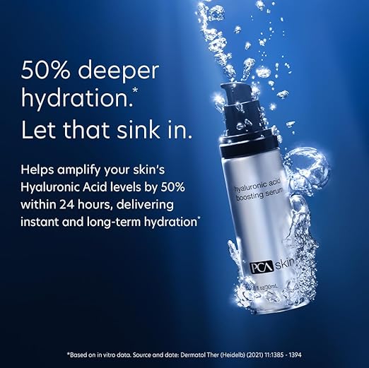 PCA SKIN Hyaluronic Acid Boosting Face Serum, Hyaluronic Acid Serum for Face Made with Niacinamide and Ceramides, Helps Reduce Fine Lines and Wrinkles and Delivers 24-Hour Moisturization, 1 oz Pump - Image 5