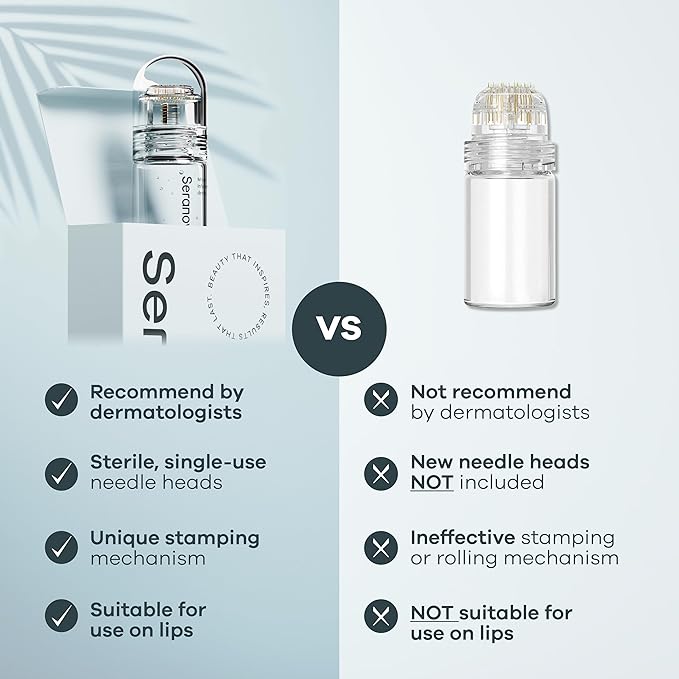 Seranova - Micro Infusion for Skin Care – with Collagen Peptides & Hyaluronic Acid, Face Serum and Stamp 0.05mm - 3 Month Supply - Image 2