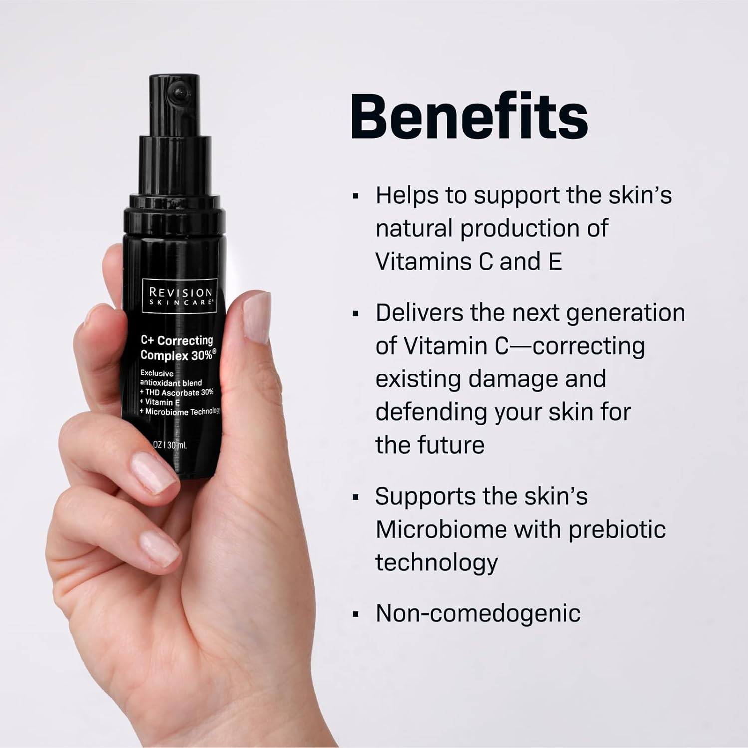 Revision Skincare C+ Correcting Complex 30%® Face Serum – Anti-Aging Antioxidant Blend with Vitamin C, Reduces Fine Lines & Wrinkles, Brightens & Firms Skin, Safe for Sensitive Skin - Image 7
